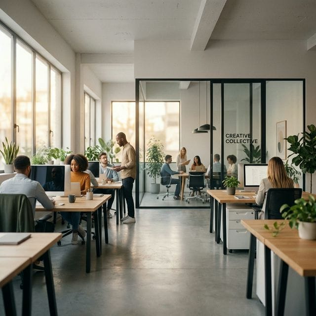 Modern office environment